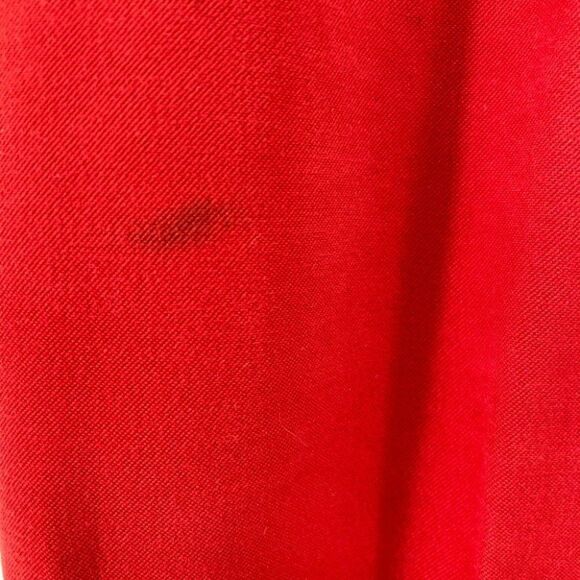 St. John Collection Red Pants High Waist Gold Details Career Quiet Luxury Size 4 - Picture 3 of 9